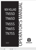 New Holland Tractor TN55D, TN65D, TN55S, TN65S, TN75S Operator’s Manual 86572984 - Manual labs