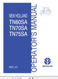 New Holland Tractor TN60SA, TN70SA, TN75SA Operator’s Manual 87552876 - Manual labs