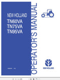 New Holland Tractor TN60VA, TN75VA, TN95VA Operator’s Manual 87354197 - Manual labs