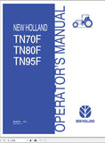 New Holland Tractor TN70F, TN80F, TN95F Operator’s Manual 86729781 - Manual labs