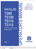 New Holland Tractor TS90, TS100, TS110, TS115 Operator’s Manual 86630281 - Manual labs