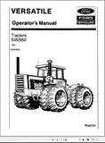 New Holland Versatile 935 950 Tractors Operator’s Manual 42093520 - Manual labs