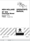 New Holland Yard Tractor 48 Inch 715699001-T0L0001 Operator’s Manual 86602564 - Manual labs