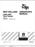 New Holland Yard Tractor LS55-20H, 715965016-T1E0001 Operator’s Manual 86617775 - Manual labs