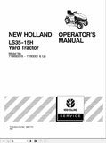 New Holland Yard Tractor Ls35-15H 715692016-T1B0001 Operator’s Manual 86617773 - Manual labs