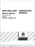 New Holland Yard Tractor MZ14H, MZ16H 725057006, 725057016 Operator’s Manual 87056621 - Manual labs