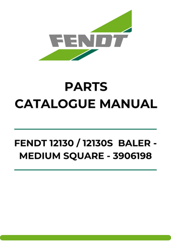 Discover the ultimate resource for your Fendt 12130 and 12130S baler with our comprehensive Parts Catalog Manual. This PDF file is meticulously designed to provide you with detailed diagrams and part numbers, ensuring you have everything you need for efficient maintenance and repairs.