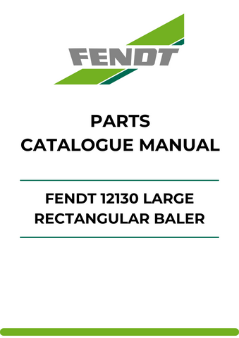 Discover the ultimate resource for your Fendt 12130 Large Rectangular Baler with our comprehensive Parts Catalog Manual. This PDF file is meticulously designed to provide you with detailed diagrams and part numbers, ensuring you have everything you need for efficient maintenance and repairs.