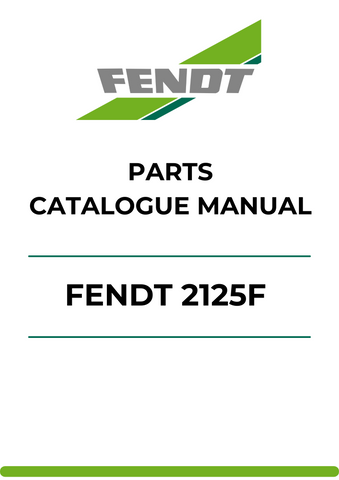 Discover the ultimate resource for your Fendt 2125F with our comprehensive Parts Catalog Manual. This PDF file is meticulously designed to provide you with detailed diagrams and specifications, ensuring you have all the information you need for efficient maintenance and repairs.
