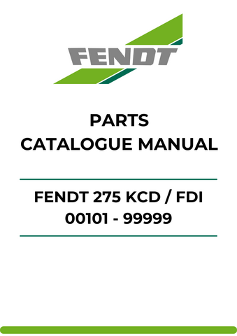 Discover the ultimate resource for your Fendt 275 KCD with our comprehensive Parts Catalog Manual. This PDF file is meticulously designed to provide you with detailed information on every component, ensuring you have the right parts at your fingertips for efficient maintenance and repairs.