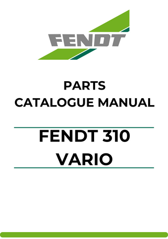 Discover the ultimate resource for your Fendt 310 Vario with our comprehensive Parts Catalog Manual. This PDF file is meticulously designed to provide you with detailed information on every component, ensuring you have the knowledge needed for efficient maintenance and repairs.