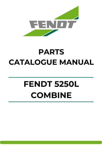 Discover the ultimate resource for your Fendt 5250L Combine with our comprehensive Parts Catalog Manual. This PDF file is meticulously designed to provide you with detailed information on parts ranging from serial numbers 258110001-999 and 268110001-999 AL, ensuring you have everything you need for efficient maintenance and repairs.
