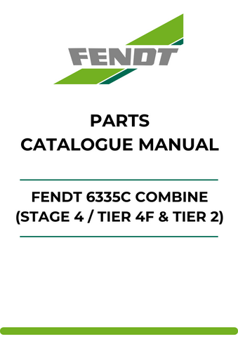 Discover the ultimate resource for your Fendt 6335C Combine with our comprehensive Parts Catalog Manual. This PDF file is meticulously designed to provide you with detailed information on parts for both Stage 4/Tier 4F and Tier 2 models, ensuring you have everything you need for efficient maintenance and repairs.