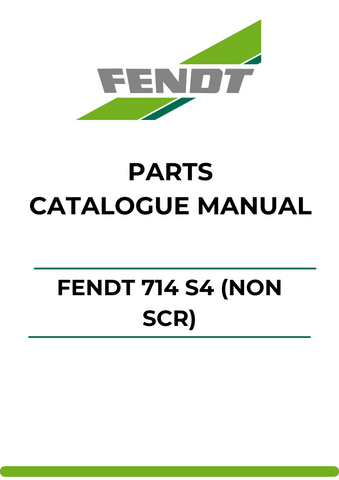 Discover the ultimate resource for your Fendt 714 S4 (Non SCR) with our comprehensive Parts Catalog Manual. This PDF file is meticulously designed to provide you with detailed information on every component, ensuring you have the right parts at your fingertips for efficient maintenance and repairs.