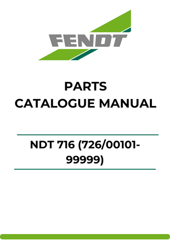 Discover the comprehensive Parts Catalog Manual for the Fendt 716, designed specifically for models 726/00101-99999. This PDF file serves as an essential resource for anyone looking to maintain or repair their Fendt tractor, providing detailed diagrams and part numbers for easy identification.