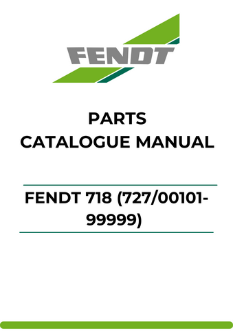 Discover the comprehensive Parts Catalog Manual for the Fendt 718, designed specifically for models 727/00101-99999. This PDF file serves as an essential resource for anyone looking to maintain or repair their Fendt tractor, providing detailed diagrams and part numbers for easy identification.