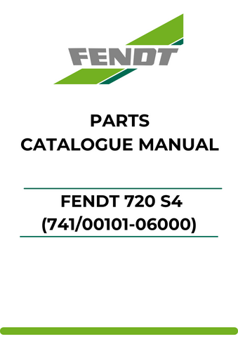 This comprehensive Parts Catalog Manual for the Fendt 720 S4 is an essential resource for anyone looking to maintain or repair their machinery. Designed specifically for models with the identification numbers 741/00101-06000 and WAM741XXX00F06001-99999, this PDF file provides detailed information on all parts, ensuring you have the right components at your fingertips.