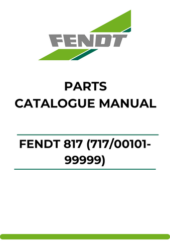 Discover the ultimate resource for your Fendt 817 with our comprehensive Parts Catalog Manual. This PDF file is meticulously designed to provide you with detailed information on every component, ensuring you have the right parts at your fingertips for efficient maintenance and repairs.