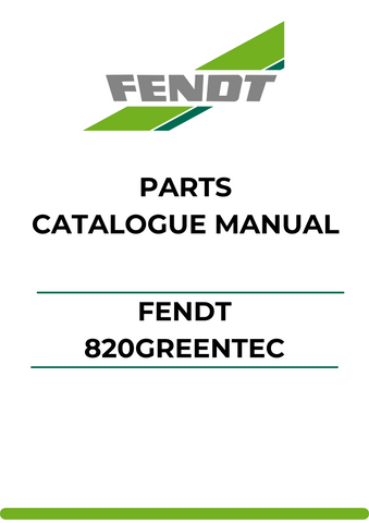  Discover the ultimate resource for your Fendt 820GREENTEC with our comprehensive Parts Catalog Manual. This PDF file is meticulously designed to provide you with detailed information on every component, ensuring you have the right parts at your fingertips for efficient maintenance and repairs.