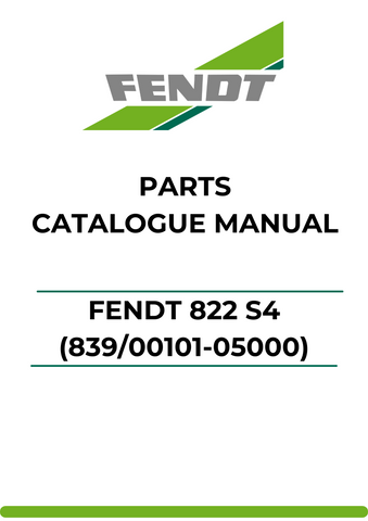 Discover the ultimate resource for your Fendt 822 S4 with our comprehensive Parts Catalog Manual. This PDF file is meticulously designed to provide you with detailed information on parts and components, ensuring you have everything you need for maintenance and repairs.