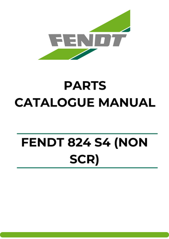 Discover the ultimate resource for your Fendt 824 S4 (Non SCR) with our comprehensive Parts Catalog Manual. This PDF file is meticulously designed to provide you with detailed information on parts and components, ensuring you have everything you need for maintenance and repairs.