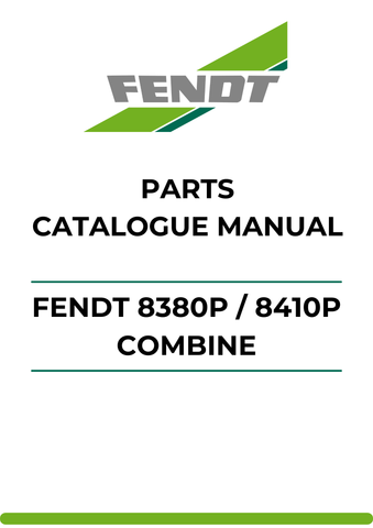 Discover the ultimate resource for your Fendt 8380P and 8410P combines with our comprehensive Parts Catalog Manual. This PDF file is meticulously designed to provide you with detailed parts information, ensuring you have everything you need for efficient maintenance and repairs.