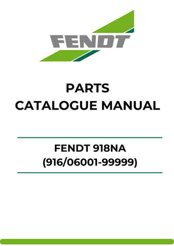 Discover the ultimate resource for your Fendt 918NA with our comprehensive Parts Catalog Manual. This PDF file is meticulously designed to provide you with detailed information on parts and components, ensuring you have everything you need for maintenance and repairs.