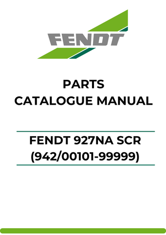 Discover the ultimate resource for your Fendt 927NA SCR with our comprehensive Parts Catalog Manual. This PDF file is meticulously designed to provide you with detailed information on every component, ensuring you have the right parts at your fingertips for efficient maintenance and repairs.