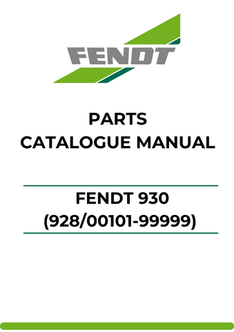 Discover the ultimate resource for your Fendt 930 with our comprehensive Parts Catalog Manual. This PDF file is meticulously designed to provide you with detailed information on parts and components, ensuring you have everything you need for maintenance and repairs.