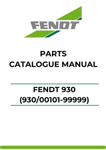 Discover the ultimate resource for your Fendt 930 with our comprehensive Parts Catalog Manual. This PDF file is meticulously designed to provide you with detailed information on every component of the Fendt 930, ensuring you have the knowledge you need for maintenance and repairs.