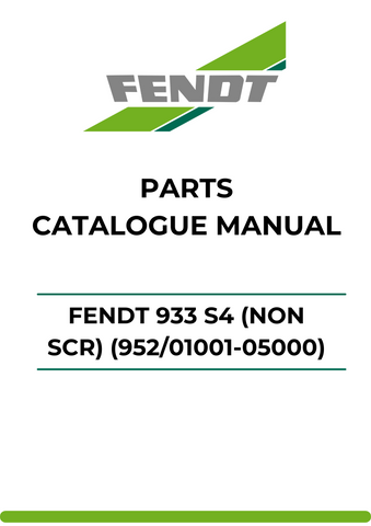 Discover the ultimate resource for your Fendt 933 S4 (Non SCR) with our comprehensive Parts Catalog Manual. This PDF file is meticulously designed to provide you with detailed information on parts and components, ensuring you have everything you need for maintenance and repairs.