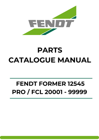 Discover the ultimate resource for your Fendt Former 12545 Pro and FCL models with our comprehensive Parts Catalog Manual. This PDF file is meticulously designed to provide you with detailed information on every component, ensuring you have the right parts at your fingertips for efficient maintenance and repairs.