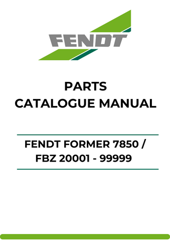 Discover the ultimate resource for your Fendt Former 7850 with our comprehensive Parts Catalog Manual. This PDF file is meticulously designed to provide you with detailed diagrams and part numbers, ensuring you can easily identify and order the components you need for optimal performance.