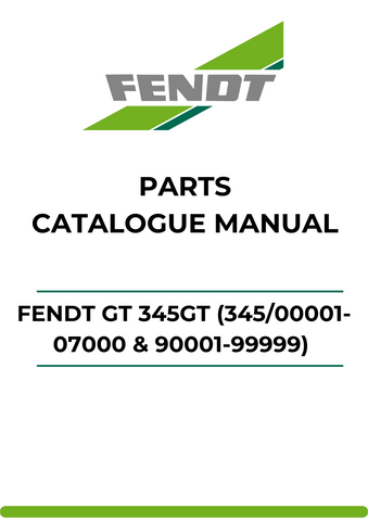 Discover the ultimate resource for your Fendt GT 345GT with our comprehensive Parts Catalog Manual. This PDF file is specifically designed for models 345/00001-07000 and 90001-99999, ensuring you have access to the most accurate and detailed information for your machinery.
