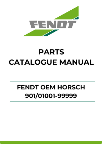 Discover the ultimate resource for your Fendt machinery with our Parts Catalog Manual - Fendt OEM Horsch 901/01001-99999 PDF file. This comprehensive digital guide provides detailed information on parts and components, ensuring you have everything you need for efficient maintenance and repairs.