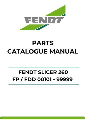 Discover the ultimate resource for your Fendt Slicer 260 FP with our comprehensive Parts Catalog Manual. This PDF file is meticulously designed to provide you with detailed information on every component, ensuring you have the right parts at your fingertips for efficient maintenance and repairs.