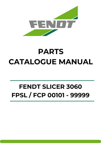 Discover the ultimate resource for your Fendt Slicer 3060 FPSL with our comprehensive Parts Catalog Manual. This PDF file is meticulously designed to provide you with detailed information on every component, ensuring you have the right parts at your fingertips for efficient maintenance and repairs.