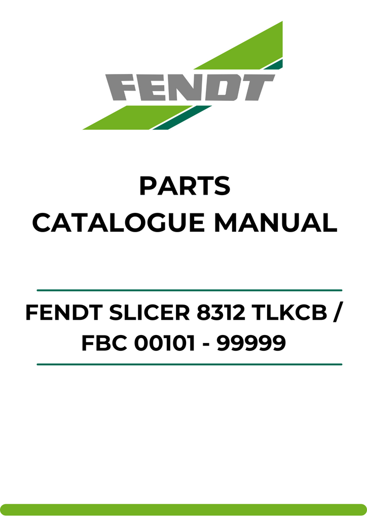 Discover the ultimate resource for your Fendt Slicer 8312 TLKCB with ...