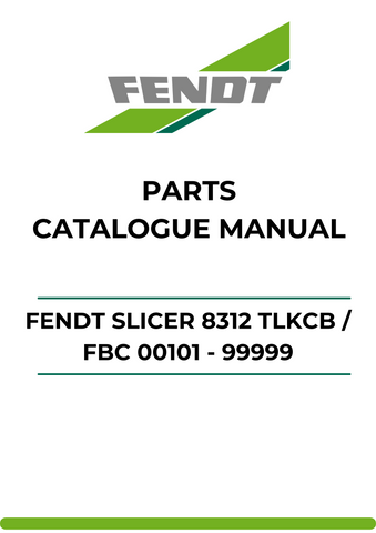 Discover the ultimate resource for your Fendt Slicer 8312 TLKCB with our comprehensive Parts Catalog Manual. This PDF file is meticulously designed to provide you with detailed information on every component, ensuring you have the right parts at your fingertips for efficient maintenance and repairs.