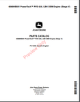 Discover the comprehensive parts catalog manual for the John Deere 6068HB551 PowerTech PVS 6.8L LBH OEM engine (Stage V). Find the right parts easily!