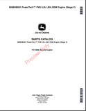 Discover the comprehensive parts catalog manual for the John Deere 6068HB551 PowerTech PVS 6.8L LBH OEM engine (Stage V). Find the right parts easily!