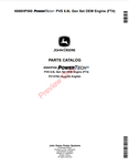 Discover the comprehensive parts catalog manual for the John Deere 6068HP550 PowerTech PVS 6.8L Gen Set OEM Engine (FT4). Find the right parts easily.