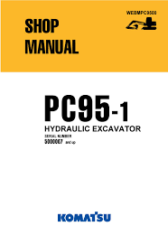 PC95-1 Komatsu Hydraulic Excavator Service Repair Manual SN: 5000007 and up Download PDF - Manual labs