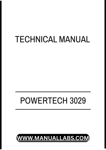 POWERTECH 3029 DIESEL ENGINE LEVEL 23 ECU TECHNICAL MANUAL - PDF FILE