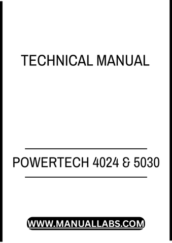POWERTECH 4024 AND 5030 DIESEL ENGINE TECHNICAL MANUAL - PDF FILE