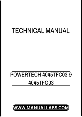 POWERTECH 4045TFC03 AND 4045TFG03 2-VALVE DIESEL ENGINE LEVEL 23 ECU TECHNICAL MANUAL - PDF FILE