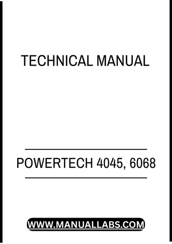 POWERTECH 4045, 6068 DIESEL ENGINE LEVEL 12 ELECTRONIC FUEL SYSTEM TECHNICAL MANUAL - PDF FILE