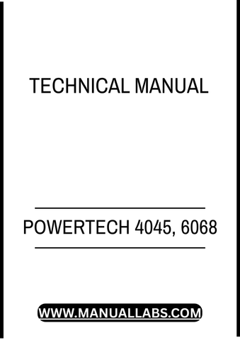 POWERTECH 4045, 6068 DIESEL ENGINE LEVEL 16 ELECTRONIC FUEL SYSTEM TECHNICAL MANUAL - PDF FILE