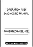 POWERTECH 6068, 6081 COMPRESSED NATURAL GAS ENGINE OPERATION AND DIAGNOSTIC MANUAL - PDF FILE
