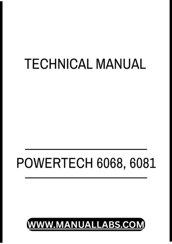 POWERTECH 6068, 6081 DIESEL ENGINE LEVEL 3 ELECTRONIC FUEL SYSTEM TECHNICAL MANUAL - PDF FILE